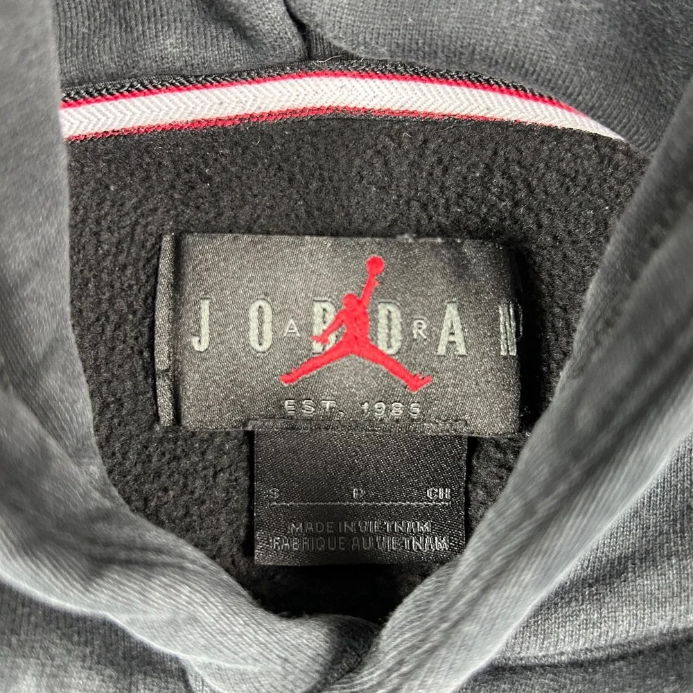 Air Jordan Hoodie Mens Small Essentials Fleece Pullover Black DA9818-010 - Picture 4 of 8